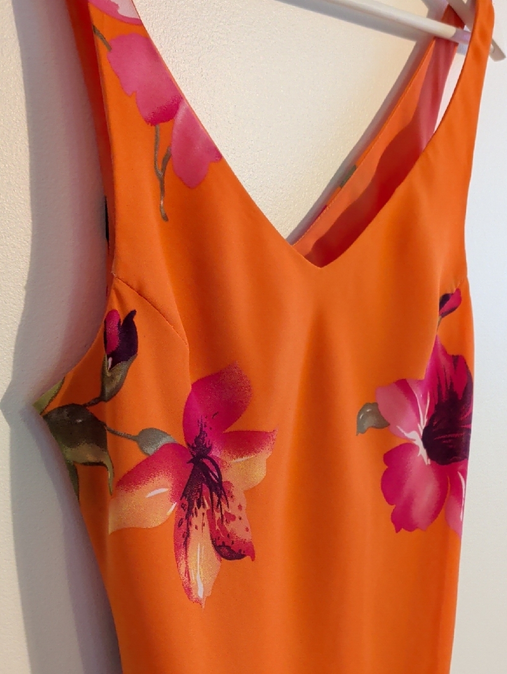VINTAGE JESSICA midi slip dress with pink floral print - Picture 4 of 8